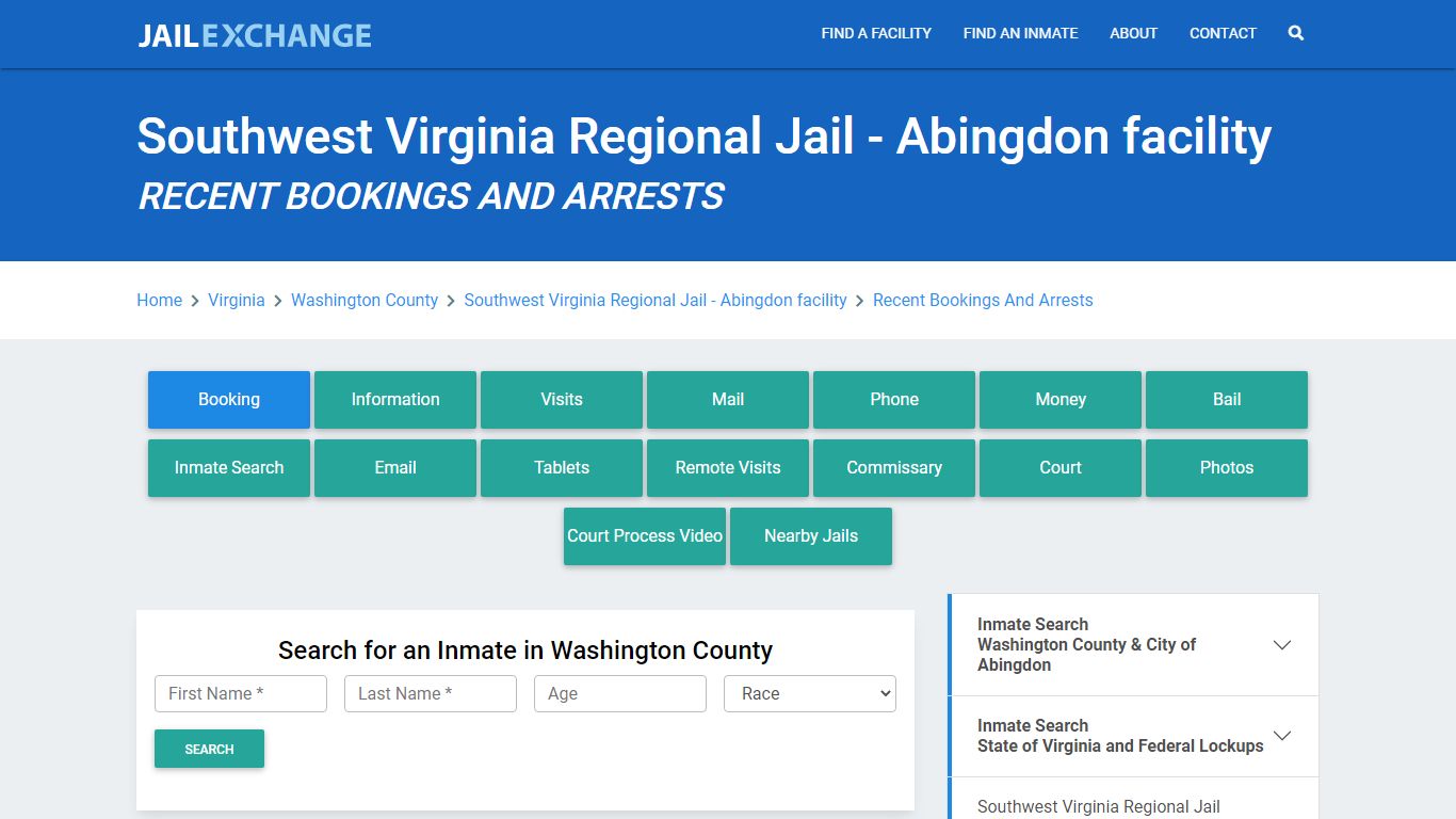 Southwest Virginia Regional Jail - Abingdon facility